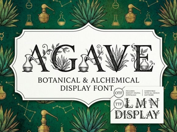 Agave: Botanical Heritage in Display Typography
