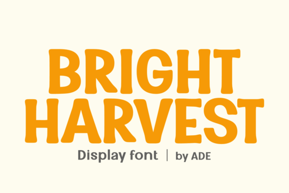 Bright Harvest: Elevating Modern Design with Playful Typography