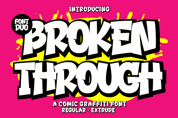 Broken Through: A Versatile Font for Modern Design