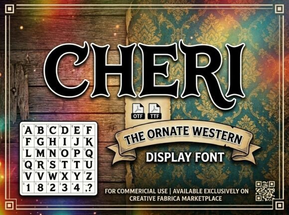 Cheri Font: Rugged Elegance for Western Design