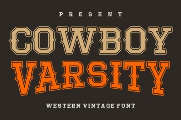 Cowboy Varsity: Bold Western Display Typography