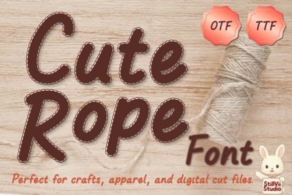 Cute Rope: Elevating Digital Crafts with Textured Typography
