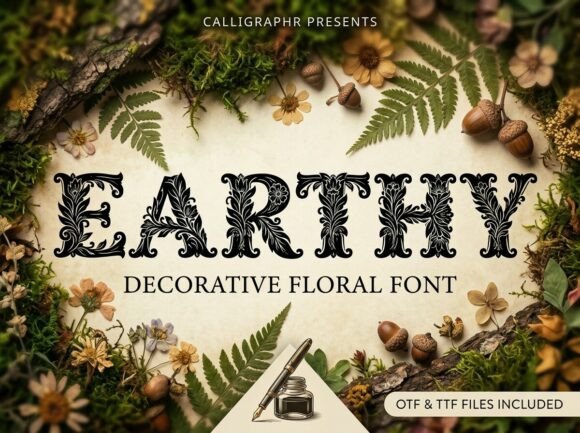 Earthy: Strategic Application of Botanical Typography in Brand Identity