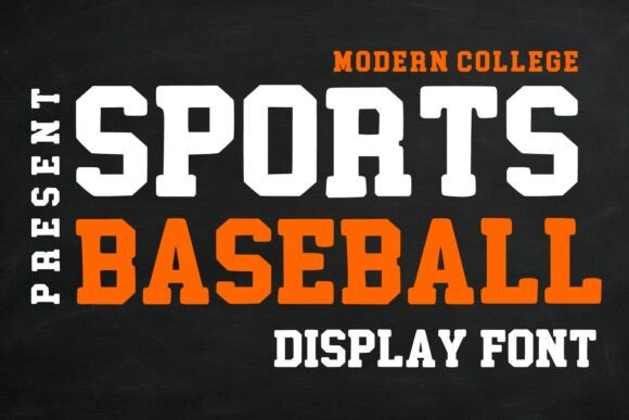 Elevating Athletic Branding with the Sports Baseball Display Font