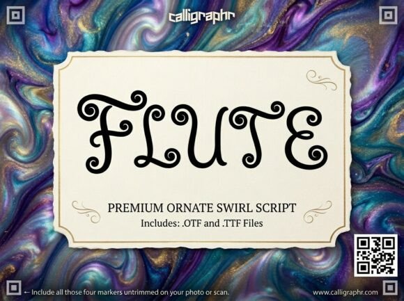 Flute Font: Bold Decorative Typography