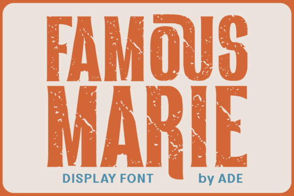 Introducing Famous Marie: Reviving Vintage Slab Serif for Modern Brand Identity
