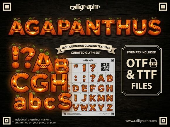 Light Up the Night with Agapanthus: Elevating Seasonal Design Through High-Fidelity Typography