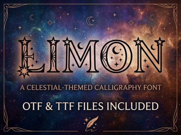 Limon: A Celestial Display Serif for Ethereal Branding