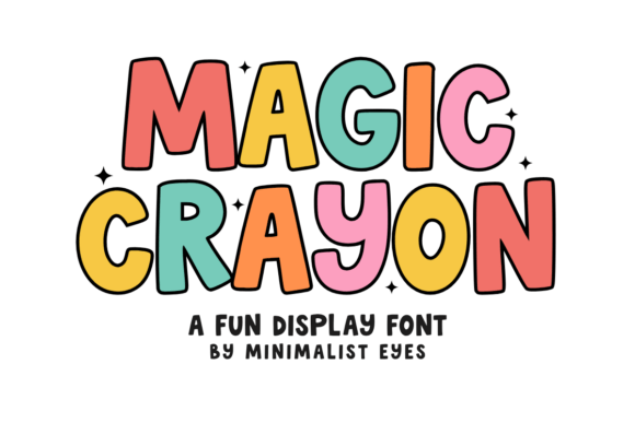 Magic Crayon Font for Playful Design