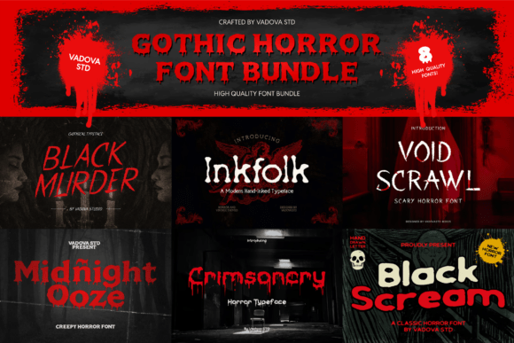 Mastering Dark Aesthetics: A Comprehensive Guide to the Gothic Horror Font Bundle