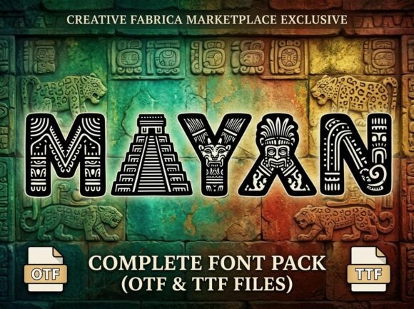 Mayan: Elevating Visual Identity with Bold Decorative Typography
