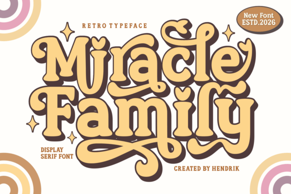 Miracle Family: Retro Fonts for Modern Design