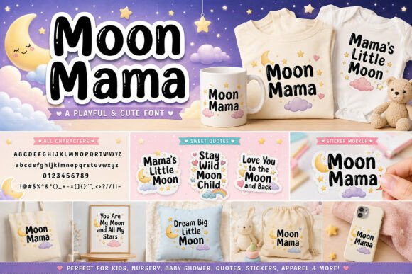 Moon Mama: Evaluating a Whimsical Display Font for Creative Projects