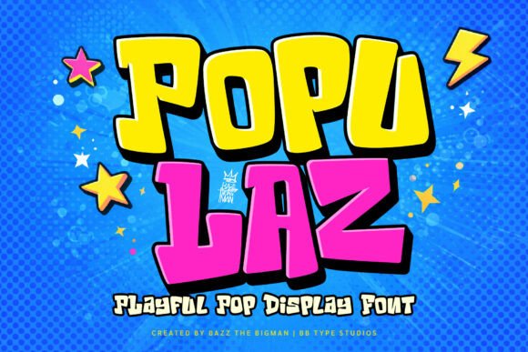 Populaz: Bold Display Font for Creative Projects
