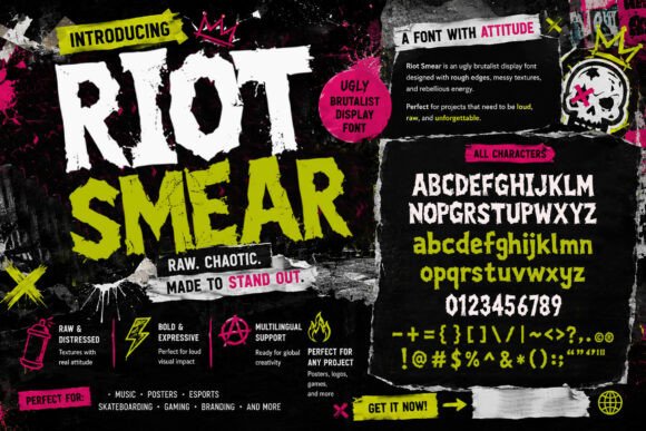 Riot Smear: A Practical Guide to Using Brutalist Display Typography