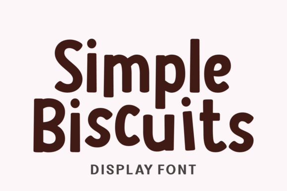 Simple Biscuits: A Chunky Comic Font for Playful Design