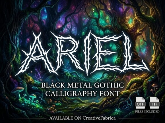 Surrender to the Darkness with Ariel: A Typeface for the Bold and the Broken