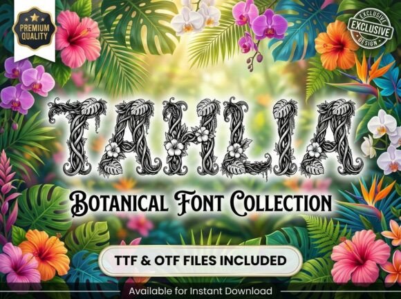 Tahlia: Integrating Organic Typography into Tropical Brand Identity