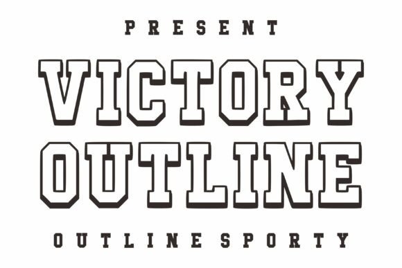 Victory Outline: Leveraging Bold Athletic Typography for High-Impact Visual Communication