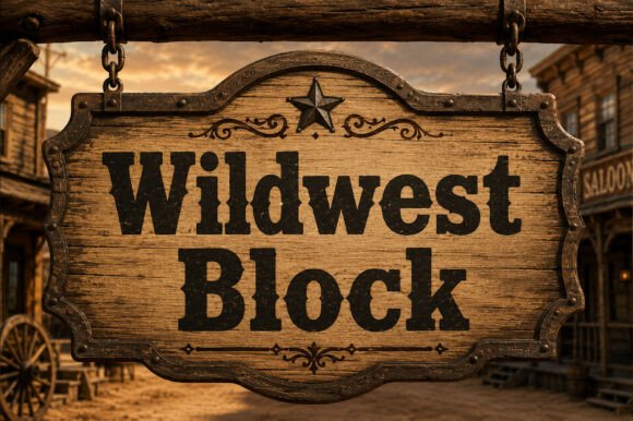 Wildwest Block: Elevating Modern Branding with Rugged Typography